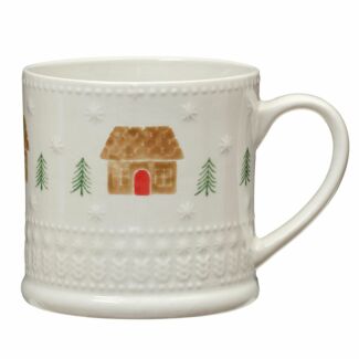 Gingerbread House Stoneware Mug Large