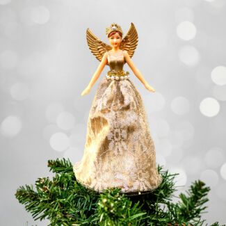 Gold Lace Treetop Fairy