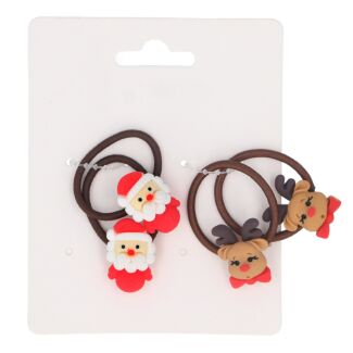 Pack of 4 Christmas Hair Bobbles