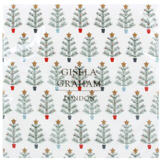 Set of 20 Christmas Trees Paper Napkins