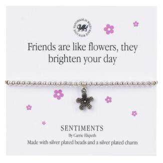 ‘Friends are Like Flowers’ Sentiment Bracelet
