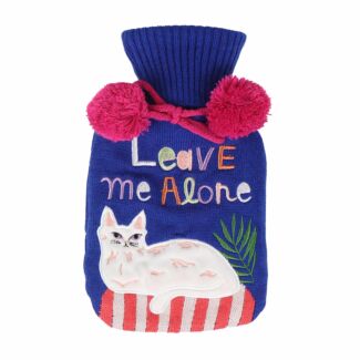 Catnip ‘Leave Me Alone’ Small Hot Water Bottle