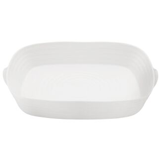 White Handled Large Roasting Dish