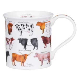 Animal Breeds Cow Bute Shape Mug