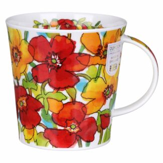 Flower Shower Red Cairngorm Shape Mug