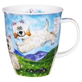 Highland Animals Westie Nevis shape Mug