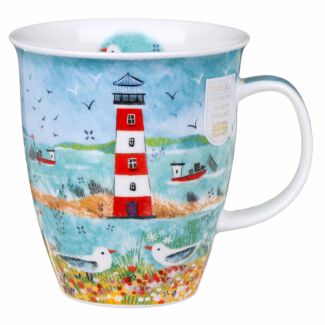 Beside The Sea Lighthouse Nevis Shape Mug