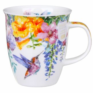 Hummingbirds Yellow Nevis Shape Mug