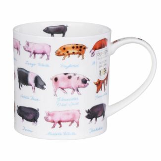 On The Farm Pigs Orkney Shape Mug