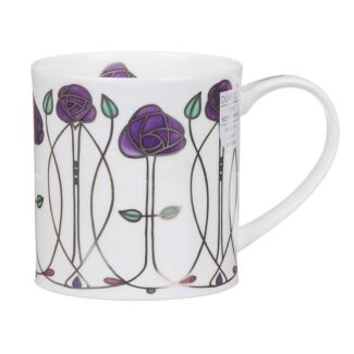 Argyle Purple Orkney Shape Mug