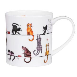 Live Wires Cat Orkney Shape Mug