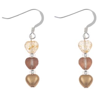 Gold Hearts Earrings