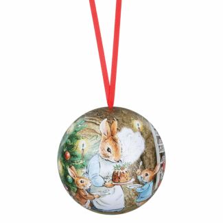 & Family Christmas Pud Christmas Tin Bauble