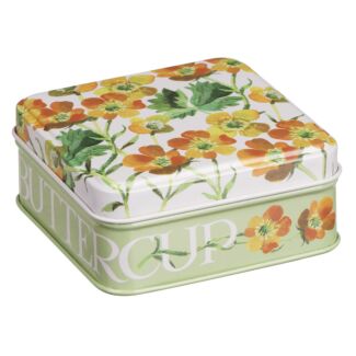 Flowers Buttercup Small Square Pocket Tin