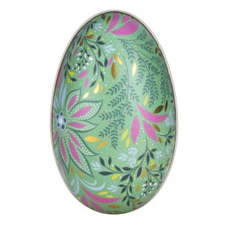 Green Medium Egg-Shaped Tin