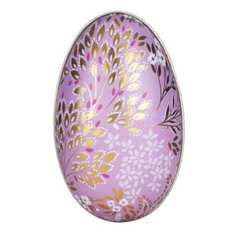 Lilac Medium Egg-Shaped Tin