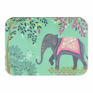 India Elephant & Trees Pocket Tin