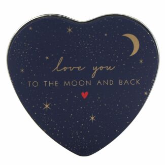 Little Gestures ‘Moon and Back’ Small Heart Tin