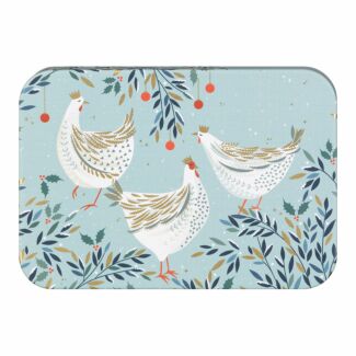 ‘Three French Hens’ Christmas Pocket Tin