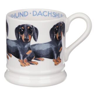 Dogs Black & Tan Dachshund Half Pint Mug