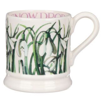 Flowers Snowdrops Half Pint Mug