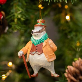 Badger Wind In The Willows Resin Tree Decoration