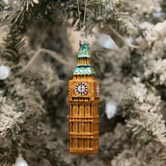 London 'Big Ben' Glass Tree Decoration