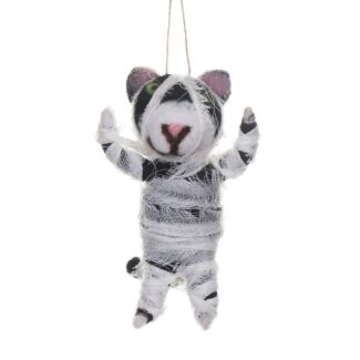 Wool Mummy Cat Halloween Decoration 