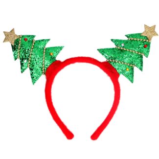 Fabric Christmas Trees Hairband
