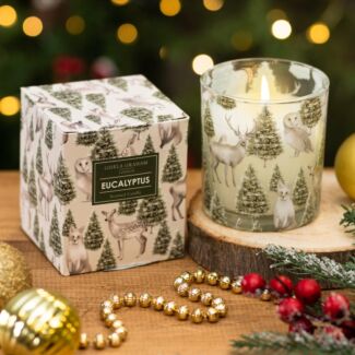 Woodland Animals ‘Eucalyptus’ Large Scented Jar Candle