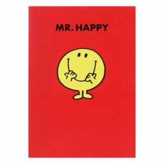 Red Mr Happy Greetings Card