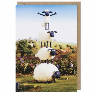 ‘Stack Of Sheep’ Greetings Card