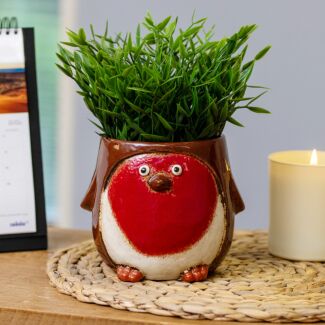 Medium Ceramic Robin Planter