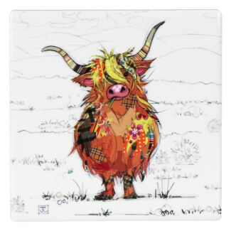 Hamish Highland Cow Coaster