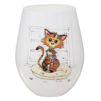 Kimba Kitten Stemless Glass