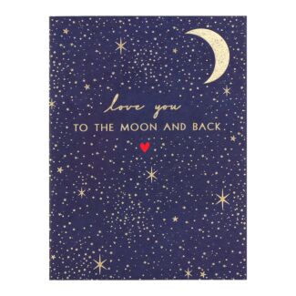 Little Gestures Moon & Back Small Greetings Card