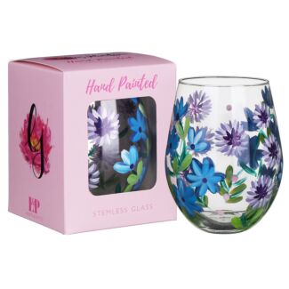 Cornflowers Stemless Glass