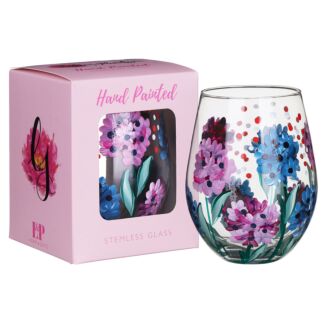 Hydrangea Stemless Glass