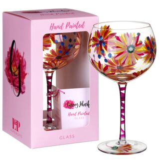 Summer Daisies Gin Glass