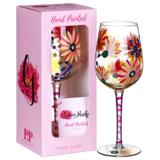 Summer Daisies Wine Glass