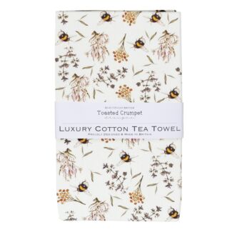 ‘Bees & Honeysuckle’ Tea Towel