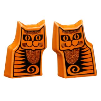 Hornsea Cat Orange Cruet Set Boxed