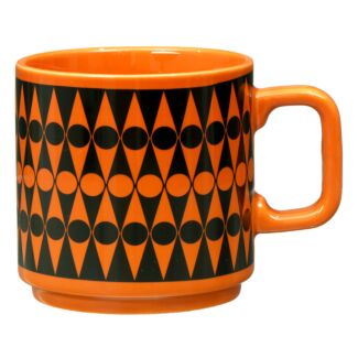 Hornsea Backgammon Orange Mug