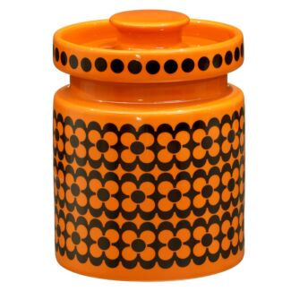 Hornsea Repeat Flower Orange Mini Jar