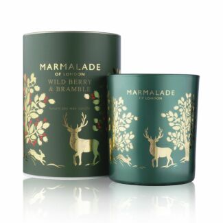 Wild Berry & Bramble 230g Luxury Glass Soy Christmas Candle