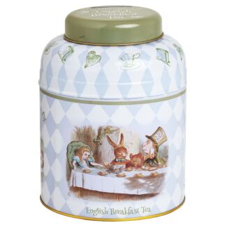 Alice in Wonderland Round Tea Caddy