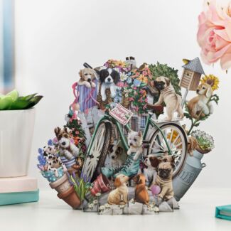 "Puppies" 3D Birthday Card