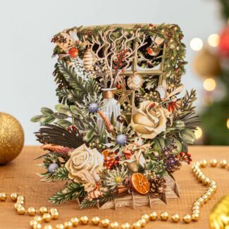 Christmas Floral 3D Card