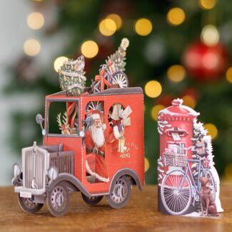 'UK Postie' 3D Christmas Card