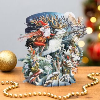 Midnight Woodland 3D Christmas Card